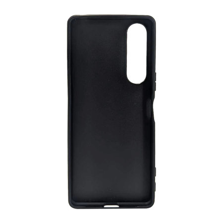 Olixar Black Leather-Style Kickstand Case - For Sony Xperia 1 V