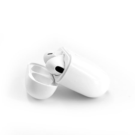 Olixar True Wireless White Earbuds With Charging Case - For iPhone 14 Pro Max
