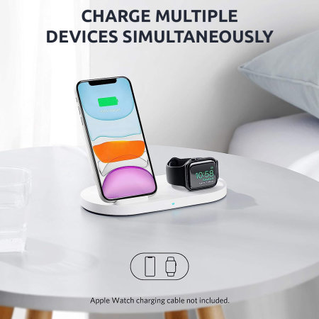 Anker 18W 2-in-1 Wireless Charger iPhone Stand & Apple Watch Charger