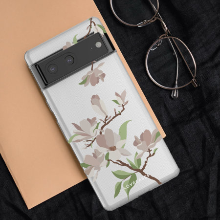 LoveCases White Cherry Blossom  Gel Case - For Google Pixel 7
