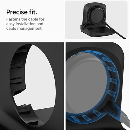 Spigen S353 Black Night Stand Holder - For Samsung Galaxy Watch 5