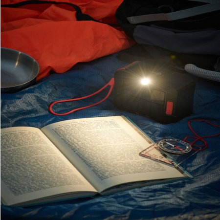 Auraglow Outdoor Solar & USB Powered LED String Light and Power Bank