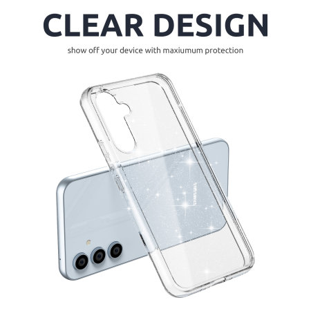 Olixar Clear Glitter Tough Case - For Samsung Galaxy A54