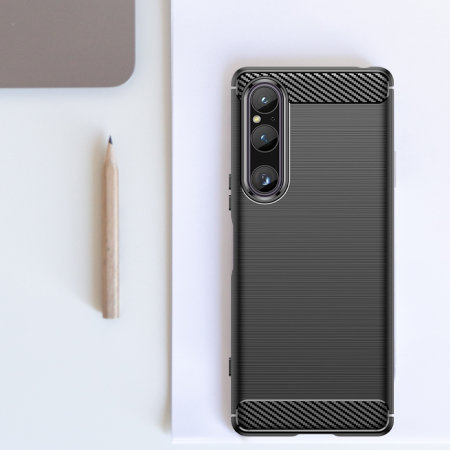 Olixar Sentinel Black Case and Tempered Glass Screen Protector - For Sony Xperia 1 V