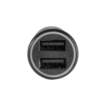 Olixar Basics 12W Dual USB-A  Port Car Charger - Black