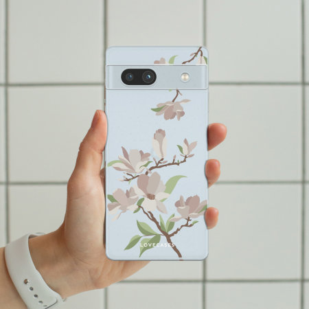 LoveCases White Cherry Blossom  Gel Case - For Google Pixel 7a