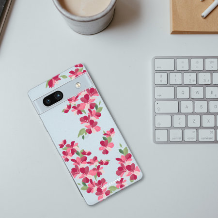 LoveCases Cherry Blossom Gel Case - For Google Pixel 7a