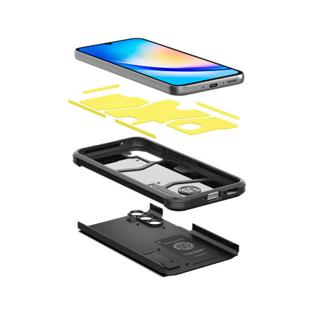 Spigen Black Tough Armor Case - For Samsung Galaxy A34 5G