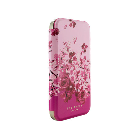 Ted Baker Scattered Flowers Mirror Folio Case - iPhone 14 Pro Max