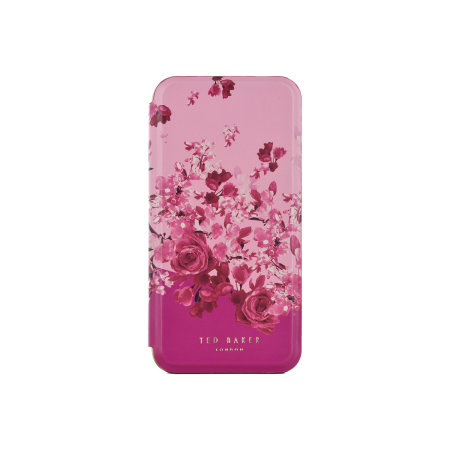 Ted Baker Scattered Flowers Mirror Folio Case - iPhone 14 Pro Max