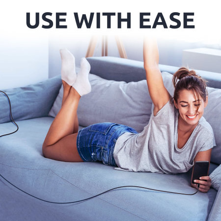 Olixar 3m Black USB-C Charging Cable - For Sony Xperia 10 V