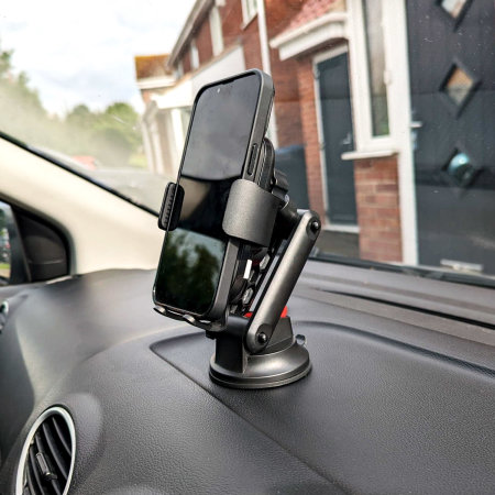 Olixar 15W Fast Wireless Charger Windscreen, Dash & Vent Car Holder - For iPhone 14 Pro Max