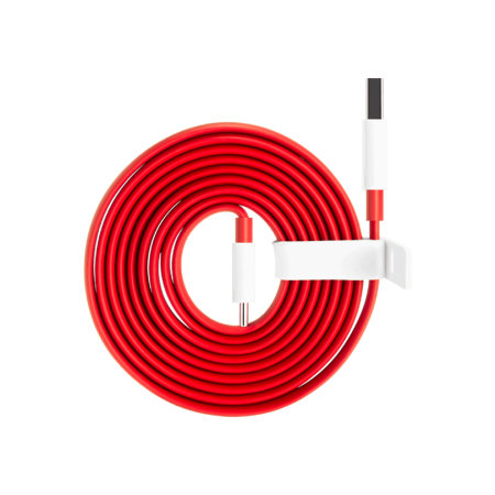 Official OnePlus Supervooc Red USB-A to USB-C 1M Charging Cable - For OnePlus 7T Pro
