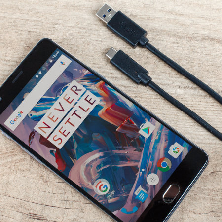 Olixar 1m Black USB-A to USB-C Charging Cable - For Google Pixel Tablet