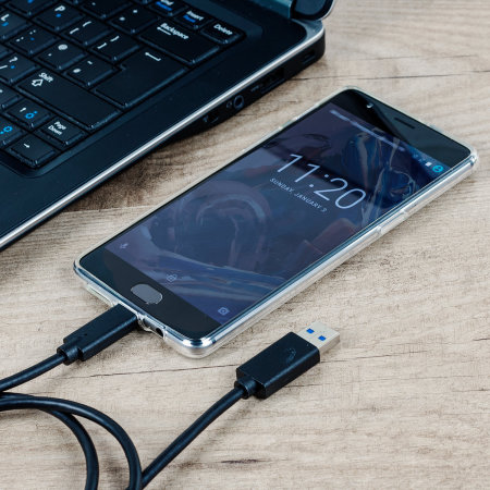 Olixar 1m Black USB-A to USB-C Charging Cable - For Google Pixel Tablet