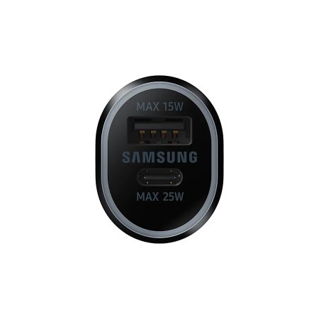 Official Samsung Black 40W Dual USB and USB-C Car Charger - For Samsung Galaxy Z Flip5