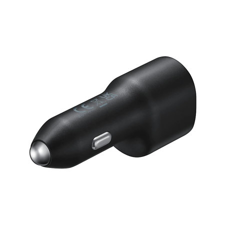 Official Samsung Black 40W Dual USB and USB-C Car Charger - For Samsung Galaxy Z Flip5