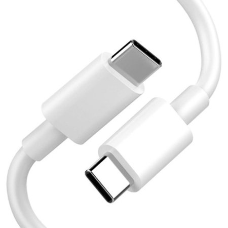 Official Google White USB-C to USB-C Charge and Sync 1m Cable - For Google Pixel 4a 5G