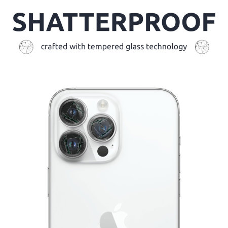 Olixar Tempered Glass Screen Protector & Camera Protectors - For iPhone 14 Pro Max
