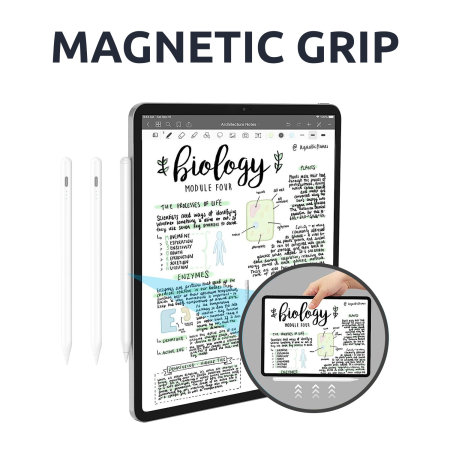 Olixar White Magnetic  Stylus Pen - For iPad Pro 12.9" 2021