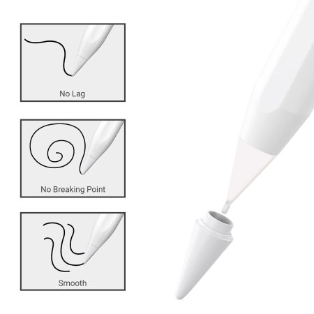 Olixar White Magnetic  Stylus Pen - For iPad Pro 11" 2021
