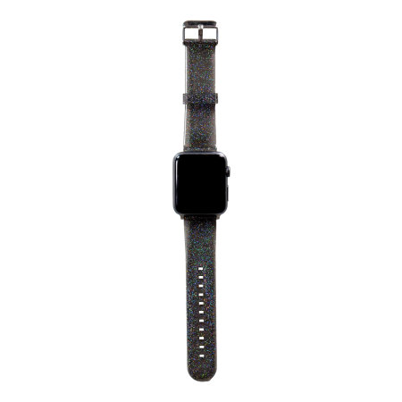 Lovecases Black Glitter TPU Apple Watch Straps - For Apple Watch Series 5 44mm