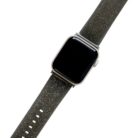 Lovecases Black Glitter TPU Apple Watch Straps - For Apple Watch SE 2020 40mm