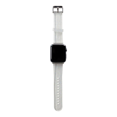 Lovecases Silver Glitter TPU Apple Watch Straps - For Apple Watch Ultra 49mm