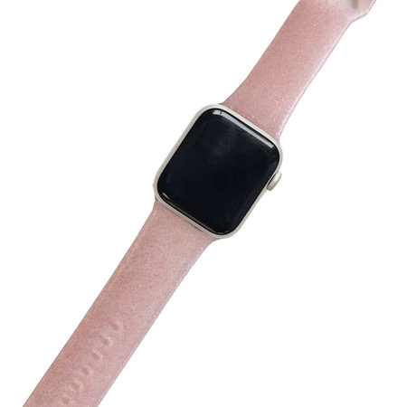 LoveCases Pink Glitter Gel Strap - For Apple Watch Series 9 45mm