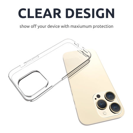 Olixar Ultra-Thin 100% Clear Case - For iPhone 15 Pro Max