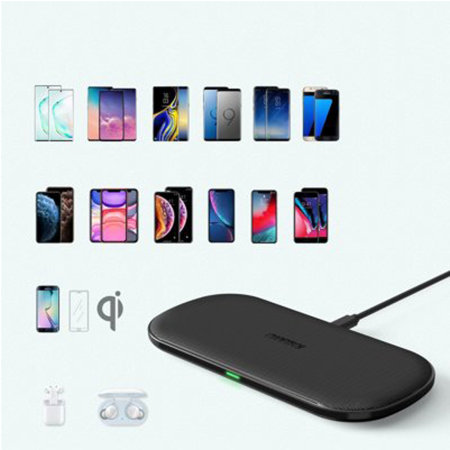 Choetech Black 10W 2-in-1 Wireless Charger