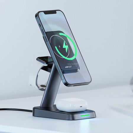 Acefast 3-in-1 15W Adjustable MagSafe Wireless Charging Stand