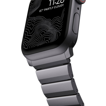 Space grey metal 2025 apple watch band