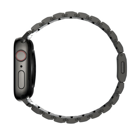 Nomad Graphite Hardware V2 Steel Metal Links Band For Apple