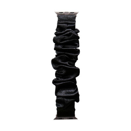 Lovecases Black Satin Scrunchie Strap - For Apple Watch SE 2022 40mm