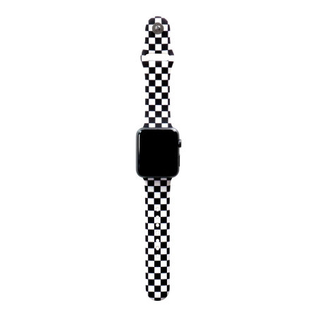 Lovecases Checkered Silicone Strap - For Apple Watch SE 2020 40mm