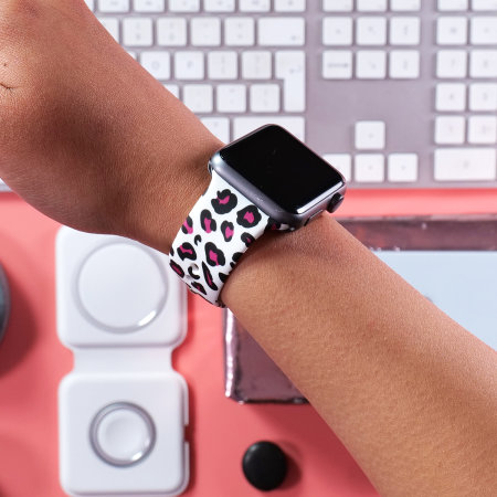 Lovecases Colourful Leopard Silicone Strap For Apple Watch