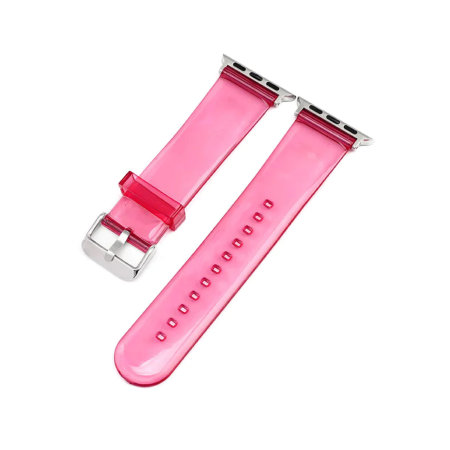 Olixar Pink Gel Strap and Protective Case - For Apple Watch Series 5 40mm