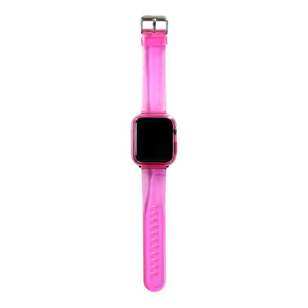 Olixar Pink Gel Strap and Protective Case - For Apple Watch SE 2020 40mm