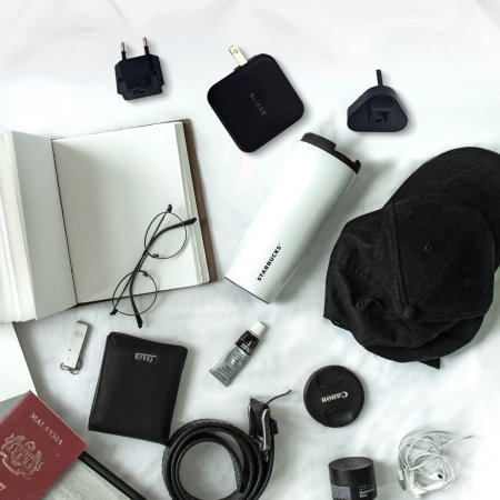 Olixar Super Fast 65W GaN USB A and USB-C Wall Charger With Super Fast Braided USB-C to C Cable - For MacBook Air 15" 2023