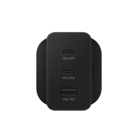 Official Samsung Trio Charger with 1 USB-A and 2 USB-C Ports - For Samsung Galaxy S21 Ultra