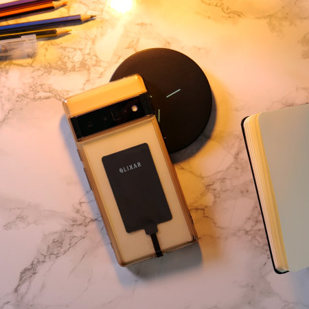 Olixar Black Ultra-Thin USB-C 10W Wireless Charger Adapter - For Google Pixel 6a