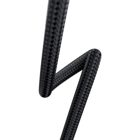 Olixar Black 1.5m L Shaped USB-C to C Right-Angled Braided Charge and Sync Cable - For MacBook Air 15" 2023