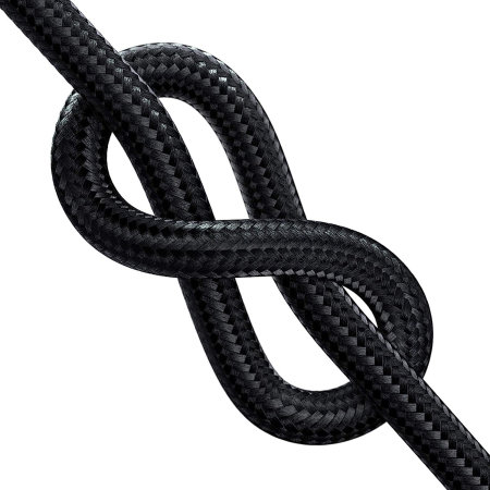 Olixar Black 1.5m L Shaped USB-C to C Right-Angled Braided Charge and Sync Cable - For MacBook Air 15" 2023