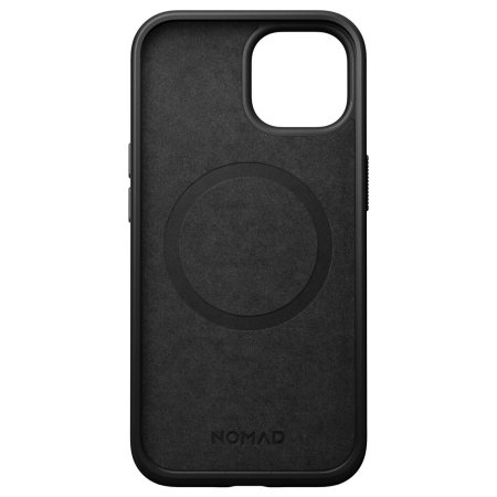 Nomad Leather Modern Black Protective Case - For iPhone 15