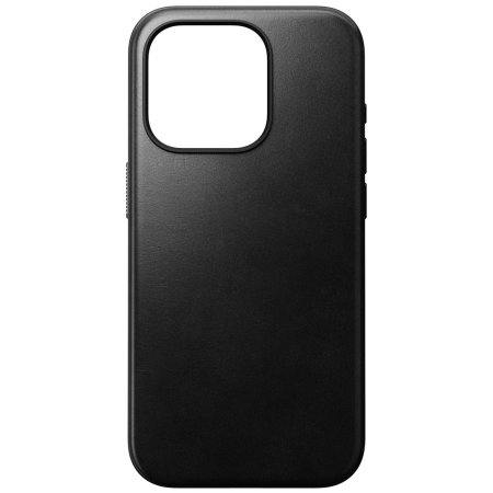 Nomad Horween Leather Black Protective Case - For iPhone 15 Pro