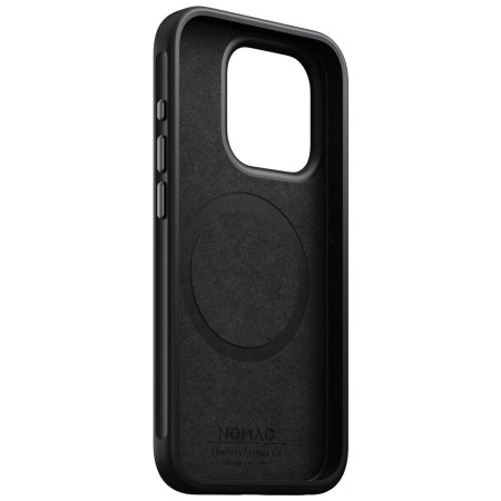 Nomad Horween Leather Black Protective Case - For iPhone 15 Pro