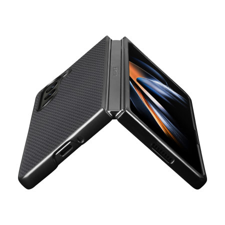 Olixar Black Carbon Fibre Case - For Samsung Galaxy Z Fold5