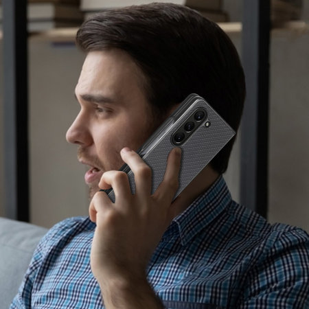 Olixar Black Carbon Fibre Case - For Samsung Galaxy Z Fold5