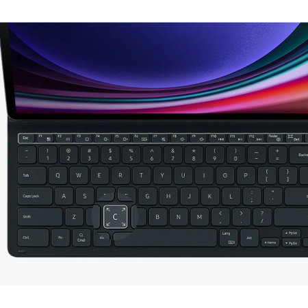 Official Samsung Black Slim Book Cover Keyboard - For Samsung Galaxy Tab S9  Ultra